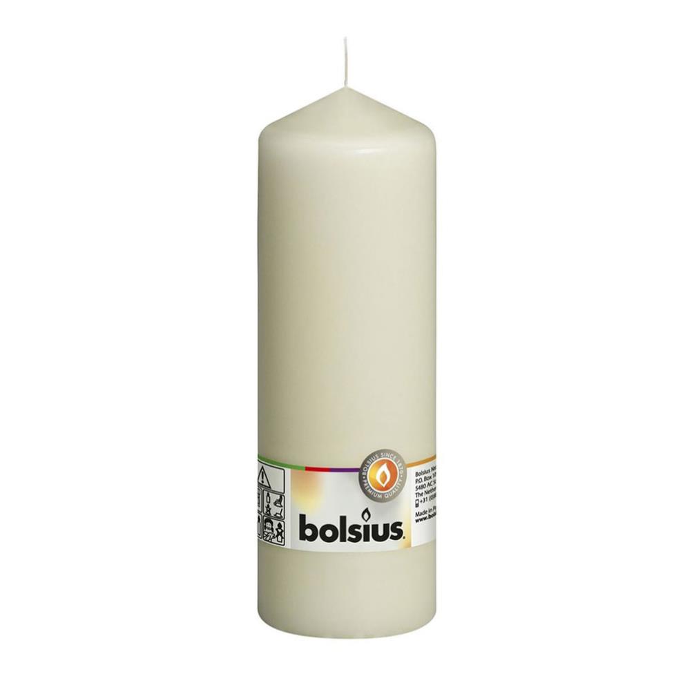 Bolsius Ivory Pillar Candle 20cm x 7cm £6.29